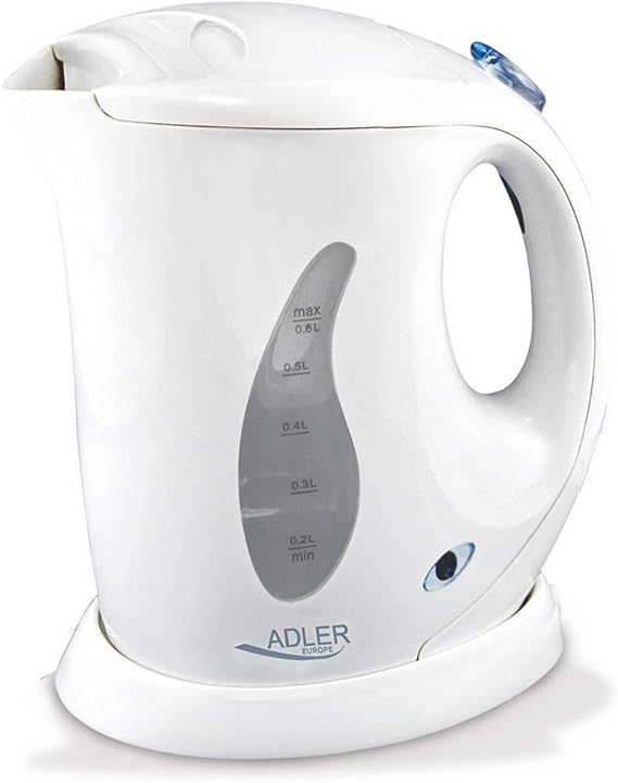 Adler AD 02 Hervidor agua Eléctrico Compacto, 0,6 Litros