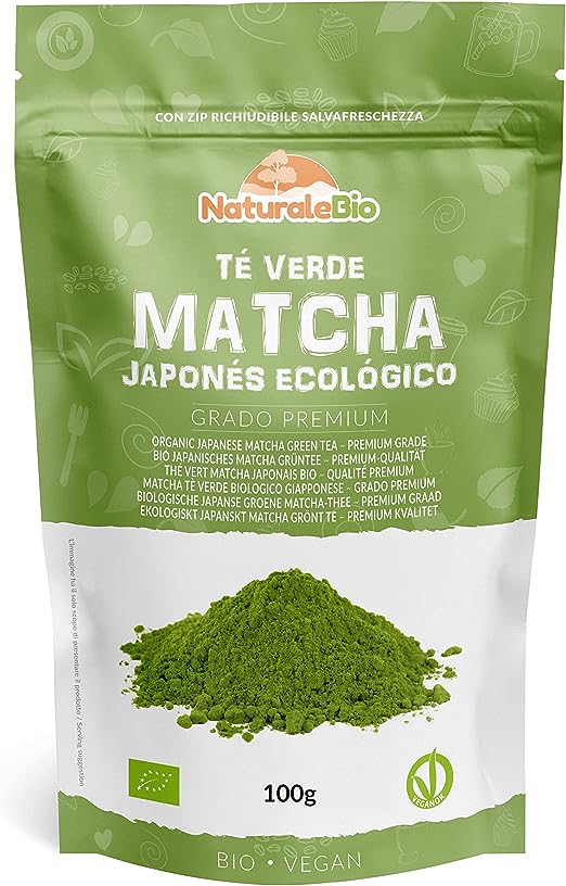 Té Verde Matcha Orgánico Japonés en Polvo - Grado Premium